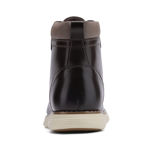 Men's Vegan Leather Chukka Boots - DARK BROWN - 5